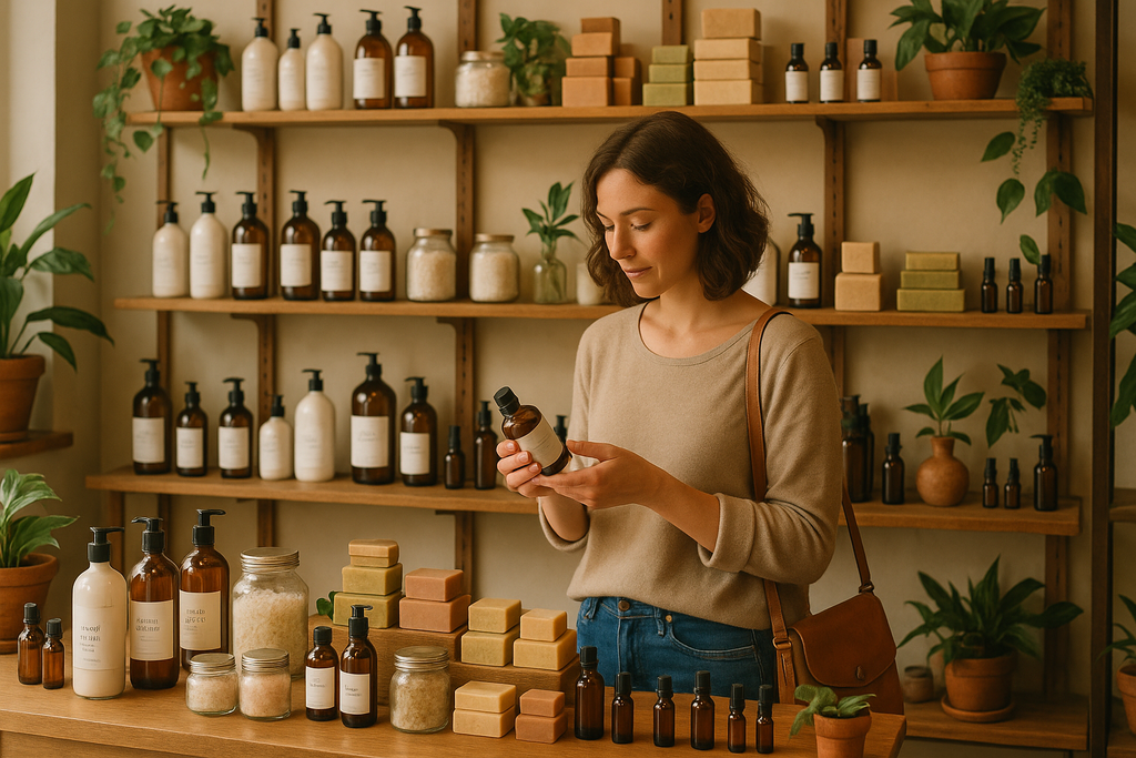 Someone Shopping Bath n Body Products