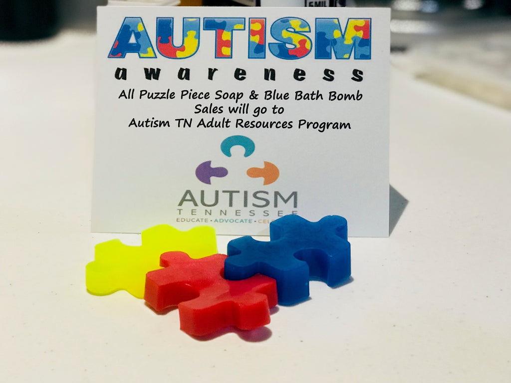 Autism Handmade Puzzlie Piece Soap