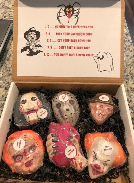 Horror Bath Art Bath Bomb Box Front Picture