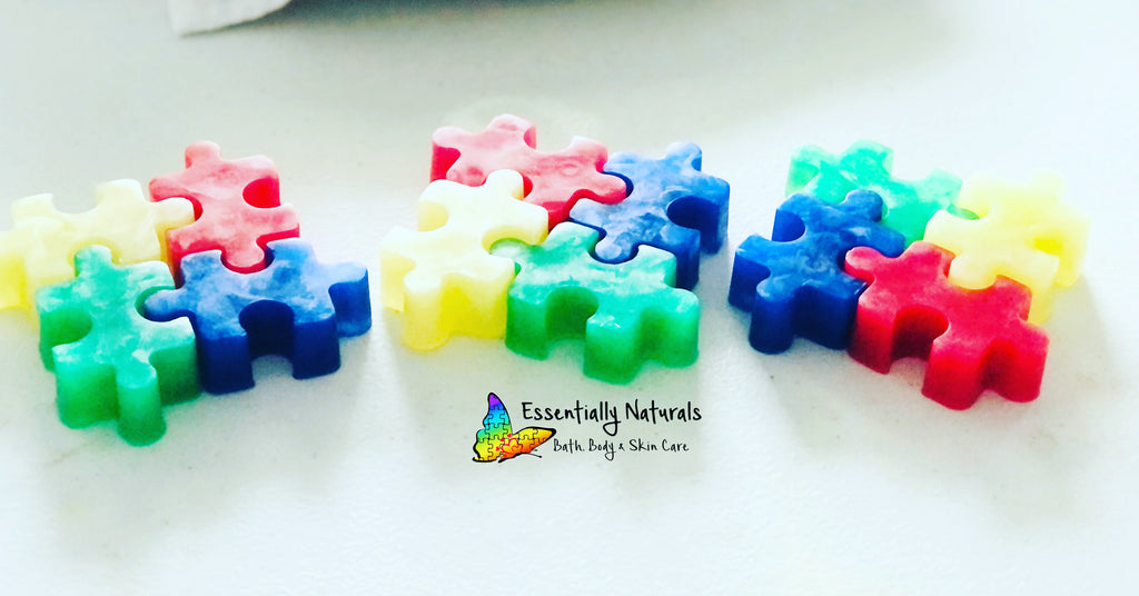 Autism Handmade Puzzle Piece Soaps Large Picture